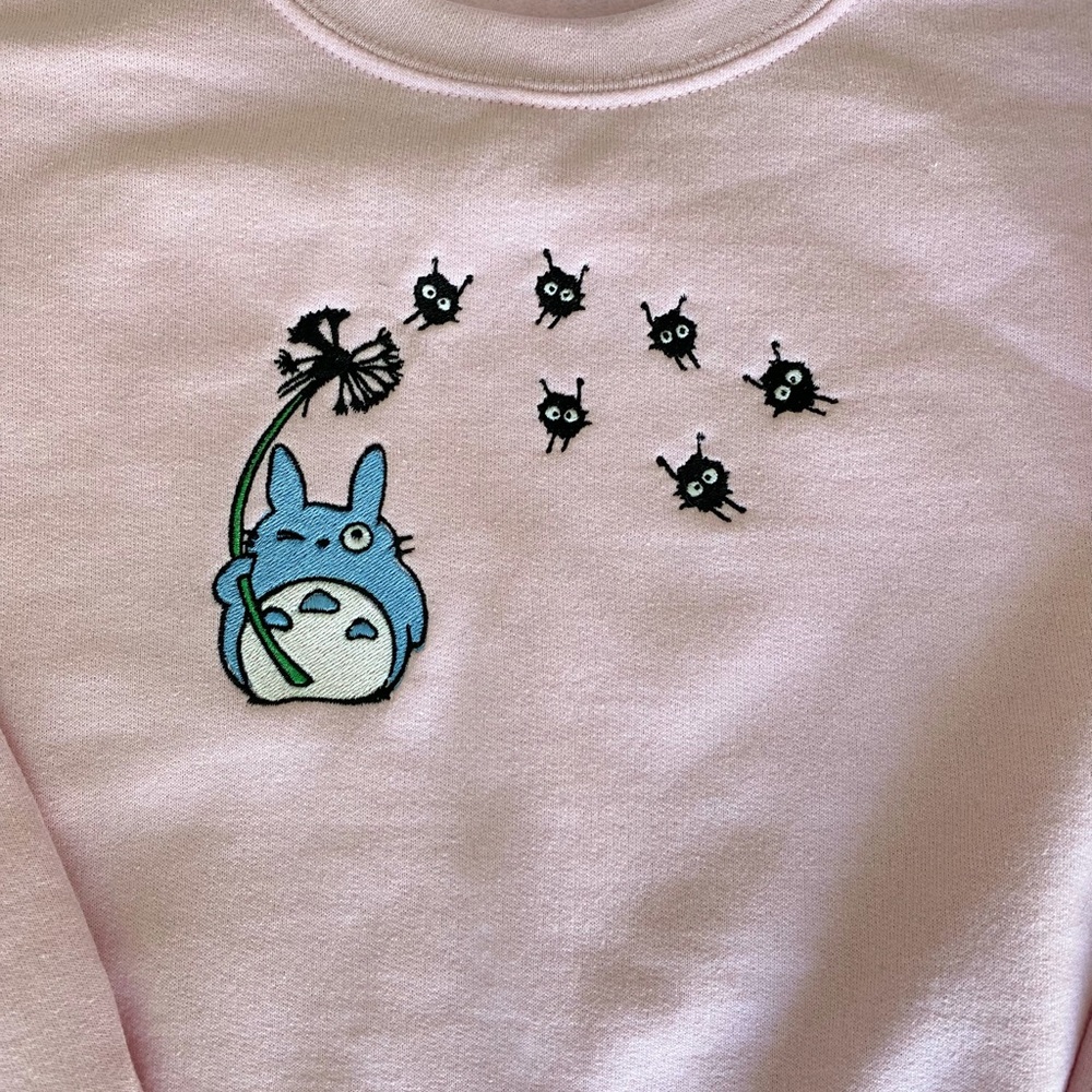 Totoro Embroidered Sweatshirt